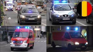 Services de secours Bruxelles  Hulpdiensten Brussel collection 10 [upl. by Ellerred488]