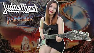 JUDAS PRIEST  Painkiller Guitar Cover Xvive u4  Juliana Wilson [upl. by Ecinereb]