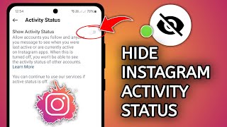 How To Hide Active Now Activity Status On Instagram [upl. by Andrel]