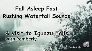 Fall asleep fast with this amazing waterfall visit  accompanied by the perfect white noise [upl. by Weinstein955]