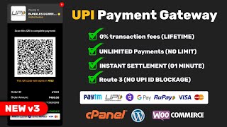 Modern 2024 v3 UPI Payment Gateway Source code Download  Fast UPI Payments with WordPress Plugin [upl. by Laeira]