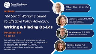 The Social Workers Guide to Effective Policy Advocacy Writing and Placing OpEds [upl. by Nitnert570]