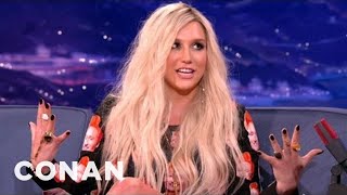 Kesha Cant Stop Putting Beards In Her Mouth  CONAN on TBS [upl. by Amethyst]