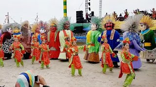 Ondel ondeL NARI Sirih kuning dan Lenggang Nyai  Komunitas Ondelondel DKI Jakarta [upl. by Ahsetra]