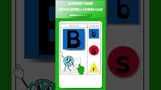 Alphabet matching game Letter recognition practice Upper Case Letter with the Lower Case Letter B [upl. by Lawson]