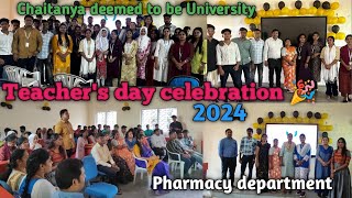 Teachers day celebration vlog ll Chaitanya deemed to be University ll teachersday cdu vlog [upl. by Ailemrac744]