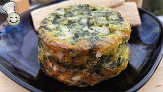 Spinach Egg Souffle Recipe  Spinach Souffle with Ham [upl. by Aremihc807]