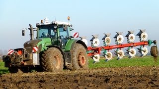 Fendt 936 Vario  7 Furrow Kverneland LO 100 amp Fendt 820 Vario  Van Peperstraten [upl. by Oiram]