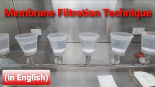 Membrane Filtration Method in Microbiology for Water Testing in English [upl. by Rosol766]