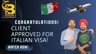 Congratulations man for your Italian Visa Call9780630000 9032890328 italy italytrip [upl. by Xenos325]