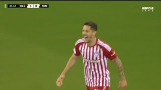 Olympiacos vs Fenerbahce 32 Stevan Jovetic Chiquinho amp Kostas Fortounis score in win [upl. by Faustus]