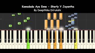 How to play kawadada aye enne Piano Tutorials and Notations [upl. by Hirz]