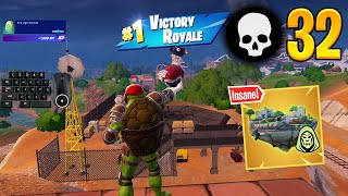 32 Elimination Solo vs Squads Win Fortnite Season 4 Gameplay [upl. by Marr]