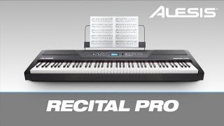 Le piano numérique ALESIS RECITAL PRO pour létudiant et le professionnel vidéo de la boite noire [upl. by Amlev]