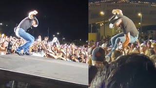 Tim McGraw Falls Into The Crowd 😳 [upl. by Camellia527]