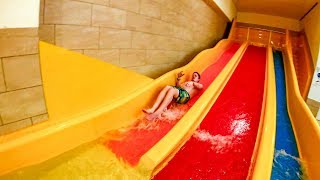 Alpamare Pfäffikon  Triple Slide  Kids Waterslide Onride [upl. by Barcot982]