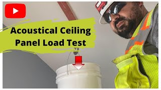 Tectum Ceiling Panels  Furring Strips Load Test [upl. by Nyrual]