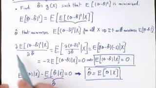 SP 166 Derivation of the MMSE Estimator [upl. by Madel122]