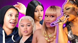 Megan Thee Stallion DISSES Nicki Cardi Ari Fletcher etc on NEW ALBUM  Reaction [upl. by Lyda815]