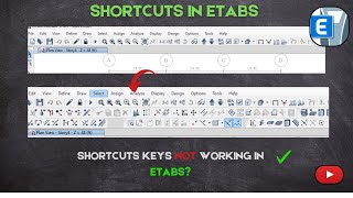 ETABS Shortcuts You Must Know  Fixes for NonWorking Shortcutsetabstutorial [upl. by Olivier]