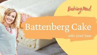 Battenberg Cake Recipe  Baking Mad [upl. by Herod213]