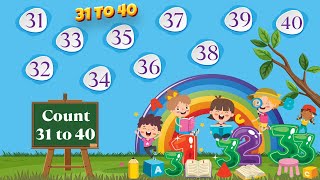 31 to 40 numbers in english  thirty one to forty spelling  31 to 40  numbername31to40 [upl. by Nanis]