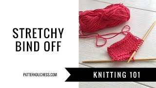 Stretchy bind offKnitting 101PatternDuchess [upl. by Aynik]