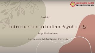 Indian Psychology Session 04 [upl. by Nerwal]