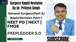 General Surgery Part APart 1 Surgery RR 50 📖📚 by Dr Pritesh Singh youtube neetpgpreperation [upl. by Anetsirk636]