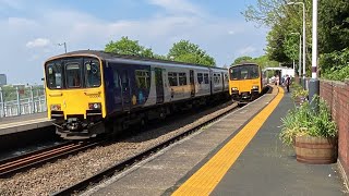 150006 amp 150002 crossover Lea Road Gainsborough 1237 1252024 [upl. by Yzdnil]