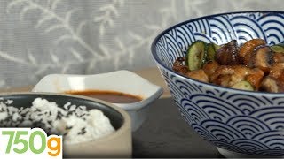 Recette de Petits poulpes rôtis à la sauce pimentée et légumes sautés  750g  EXPRESS [upl. by Atirres]