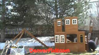 2014 Cedar Summit Mount Forest Lodge Playset Assembly  DenverFixit [upl. by Allmon263]