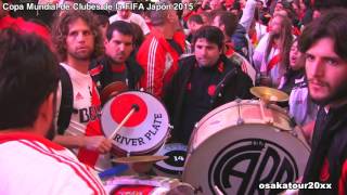 リバープレート vs 大阪府警 決起集会・大暴走！【3】River Plate BANDERAZO Los Borrachos del Tablón Osaka Japón 2015 [upl. by Tressia]