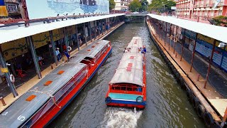 【🇹🇭4K】Bangkok Pratunam Pier Walking Tour Near Central World Mall [upl. by Airdnax]