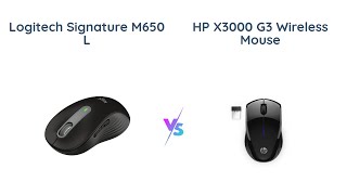 🔥 Logitech Signature M650 L vs HP X3000 G3 Wireless Mouse 🔥 [upl. by Mccall]