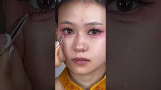 douyin makeup eye styles makeuptutorial koreanbeautyhack makeuptutorial [upl. by Usanis57]