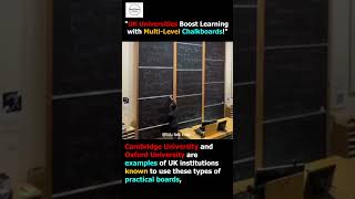 UK Universities Use Multilevel Chalkboards to Boost Learning 📚🖊️ shorts [upl. by Suissac]