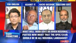 The NewsHour Debate AntiEnglish lobby wins  Full Debate 4th Aug14 [upl. by Nicoli]