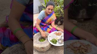 Tomato 🍅 Pachi Mirchi Onions🧅 Roasted Roti Pachadi shorts viral [upl. by Oivat]