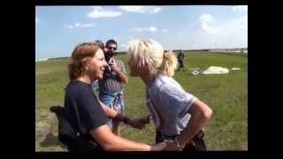 Lesbian wedding proposal Kimmys Romantic mind blowing skydive Propsal to Barb Same Love [upl. by Acinaj]