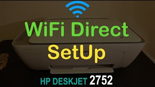 HP Deskjet 2752 Wireless SetUp WiFi Direct SetUp Wireless Password [upl. by Aneehs]