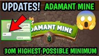 ADAMANT MINE UPDATES FOR JANUARY 20 2022 ADJUSTMENTS  MINIMUM TO PLAY AND BLOCK REWARDS [upl. by Fiore]