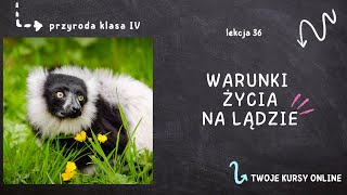 Przyroda klasa 4 Lekcja 36  Warunki życia na lądzie [upl. by Notsae]