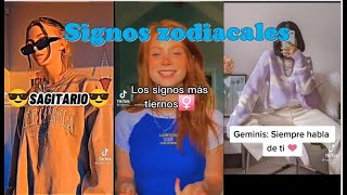 Recopilación de signos zodiacales Tik Tok  Things of girls [upl. by Alasdair]