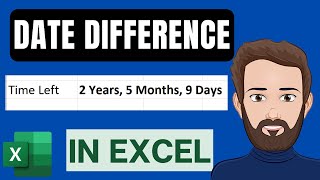 Get the Days Months amp Years Between Dates in Excel 1 Formula [upl. by Eimia385]