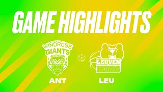 Windrose Giants Antwerp vs Stella Artois Leuven Bears  Game Highlights [upl. by Maillil]