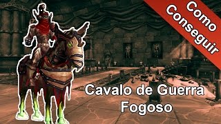 Como Conseguir a Montaria Cavalo de Guerra Fogoso  Guia Completo [upl. by Anelak376]