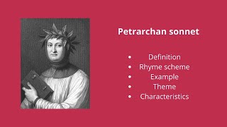 Petrarchan sonnet  Petrarchan sonnet examples  Petrarchan sonnet rhyme scheme [upl. by Georgine]