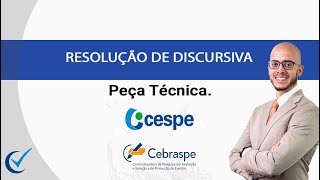 Resolução de Discursiva  Peça Técnica CebraspeCespe Contabilidade [upl. by Celene]