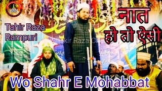 Wo Shahr E Mohabbat Jahan Mustafa Hain wahin Ghar bananey Ko Dil chahata Hai Tahir Raza Rampuri [upl. by Etnahc99]